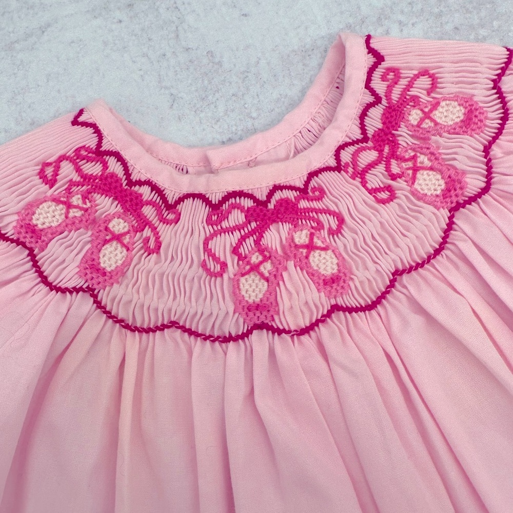 EUC Mom & Me Smocked Ballerina Bubble Size 6 Months Ballet
